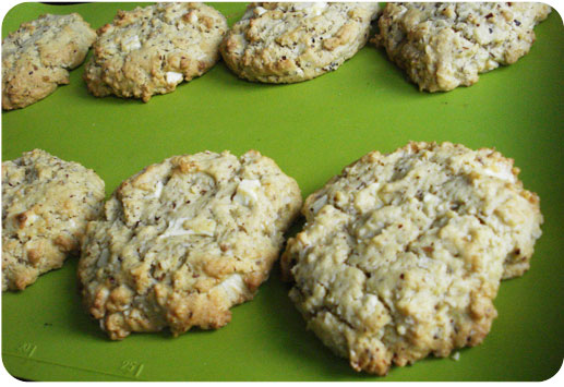 cookies aux noix et au chocolat blanc