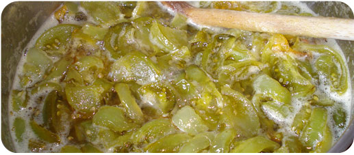 Confiture tomates vertes Confiture tomates vertes
